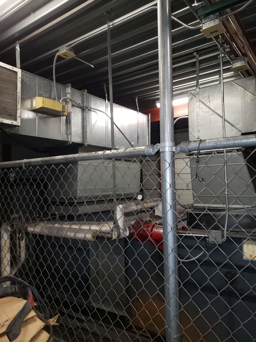 Commercial air duct cleaning in a hotel